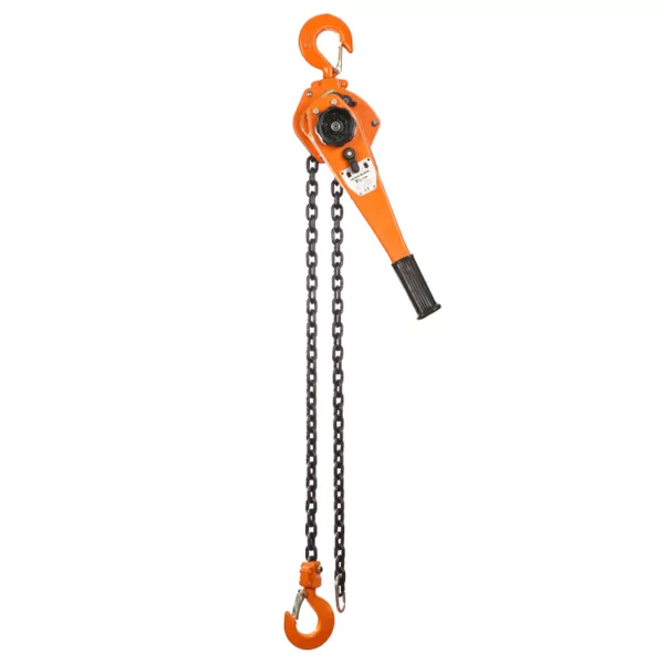 ZHL-D Lever Chain Hoist with orange casing.