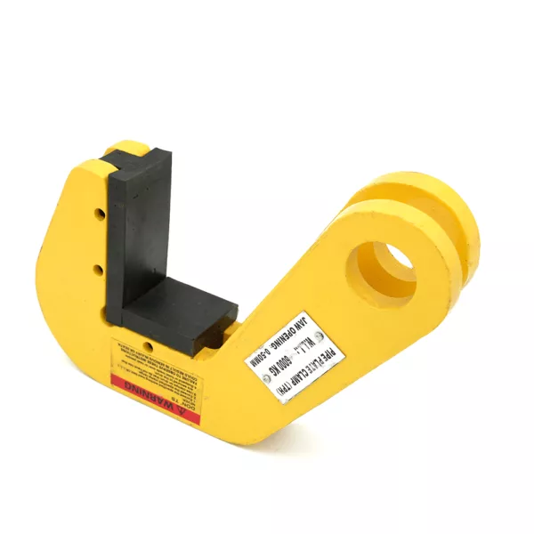 Yellow Plate Lifting Clamp Horizontal on a white background.