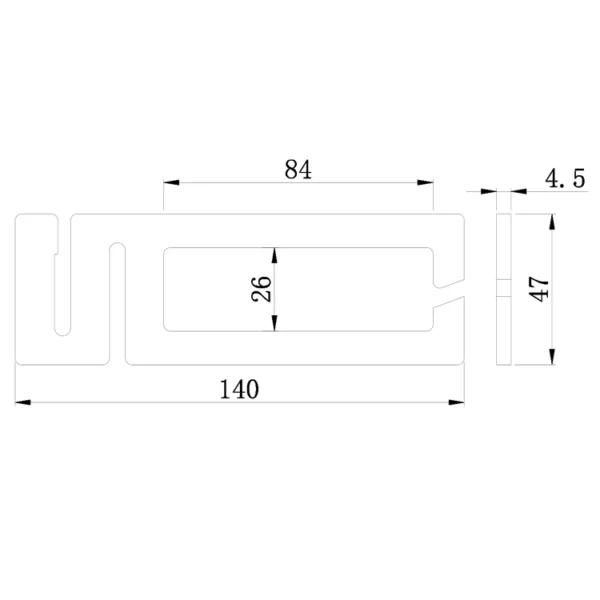 Technical drawing of a 25/32" 200kgs Slide buckle with dimension annotations in millimeters.