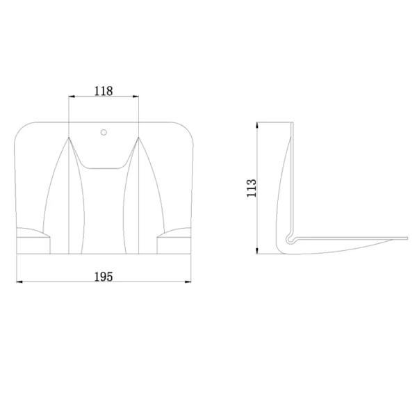 Technical line drawings of a Steel Corner Protector with dimensions labeled in millimeters.