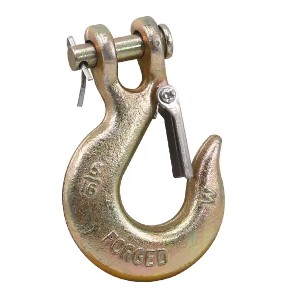 Industrial Australian Clevis Slip Hook with a safety locking pin.