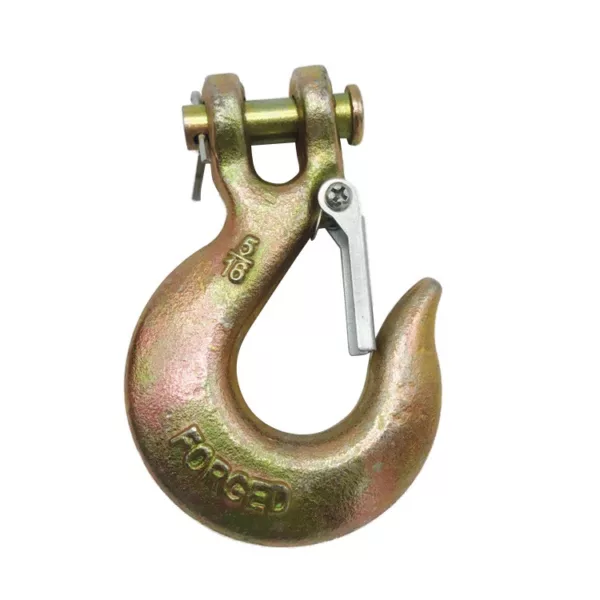 Australian Clevis Slip Hook isolado em fundo branco.