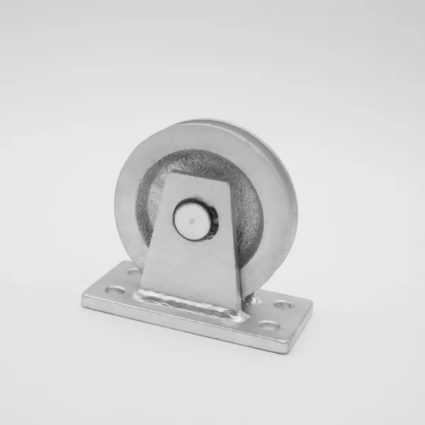 Metal Pulley Block on a white background.