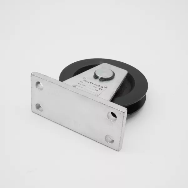 A single fixed Pulley Block with a mounting bracket on a white background.