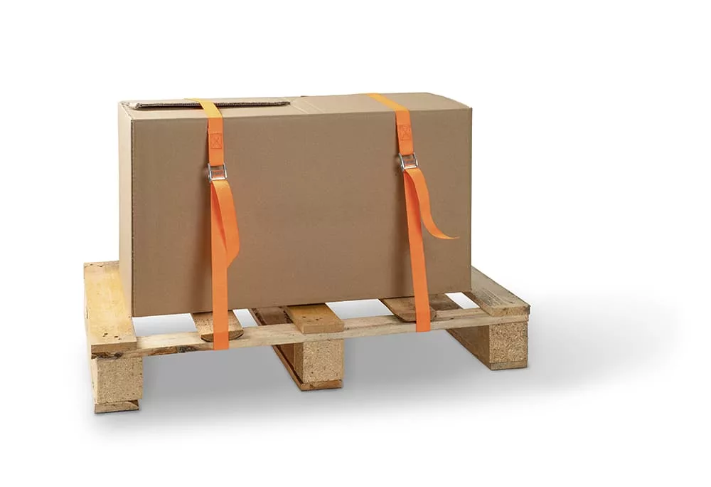 Load securing with cam buckle straps