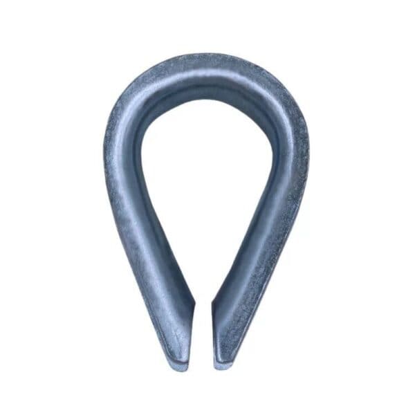 A 4mm wire rope thimble is a grooved steel fitting that protects and prevents the eye of a wire rope or sling from fraying.