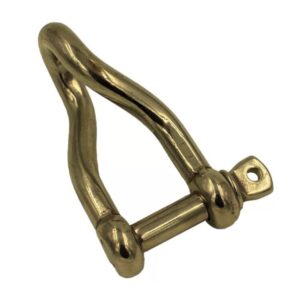 Introducing the Steel Cable Rigging Shackle AISI304/316 with a looped body and threaded pin.