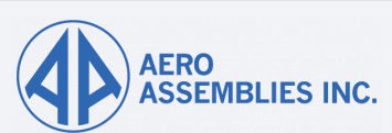 Logo of Aero Assemblies Inc.: two blue paper airplanes and the company name in bold, showcasing their top-tier wire rope manufacturing.