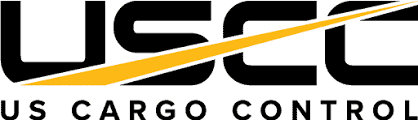 Logo displaying "USCC" with "US Cargo Control" and a yellow swoosh. Proud Top 10 Ratchet Strap Manufacturer in 2024, showcasing quality.