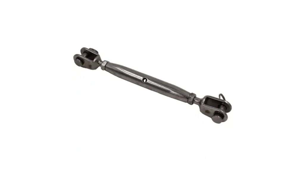 a stainless steel turnbuckle