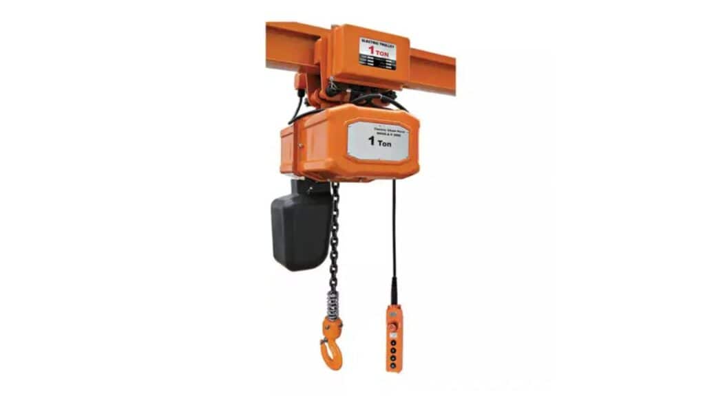 a electric hoist for warehouse lifting