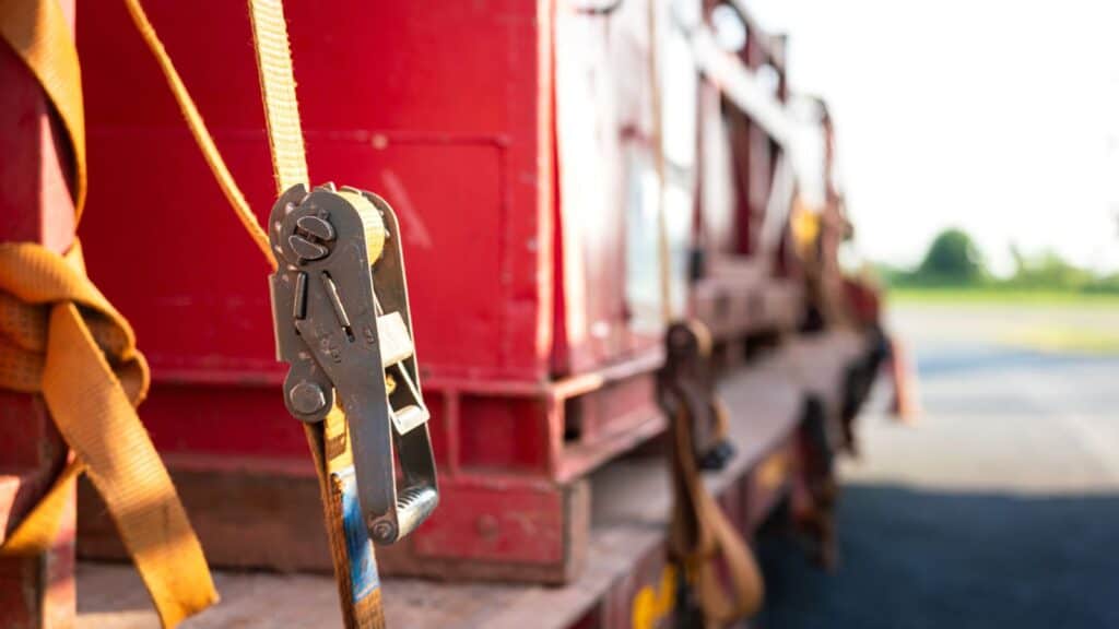 ratchet straps for securing generators during road transportation